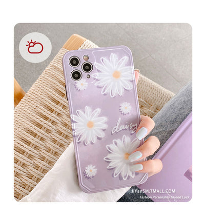Funda para iPhone con Diseño Margaritas Púrpura - Protección y Estilo - Image 8