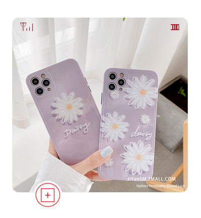 Funda para iPhone con Diseño Margaritas Púrpura - Protección y Estilo - Image 7