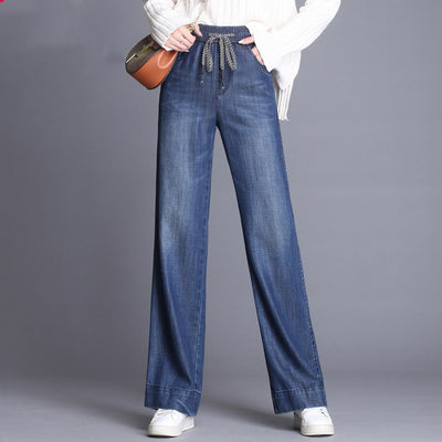 Pantalón Denim Retro Cintura Alta Slim Fit Casual - Image 10