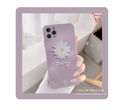 Funda para iPhone con Diseño Margaritas Púrpura - Protección y Estilo - Image 4