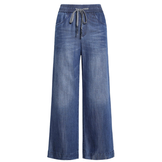 Pantalón Denim Retro Cintura Alta Slim Fit Casual - Image 4