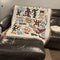 Manta Decorativa Graffiti Haring de Estilo Casual