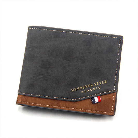 Billetera para Hombre con Bisagra de Bronce Estampado