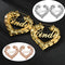 Arracadas de Bambú con Letras - Estilo Queen, Love, Sexy