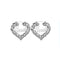 Personality Women Fashion Bamboo Hoop Earrings Letter Queen Love Sexy Dangle Earrings Silver Plated 50mm