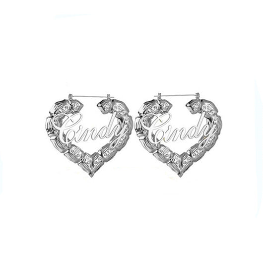 Arracadas de Bambú con Letras - Estilo Queen, Love, Sexy - Image 6