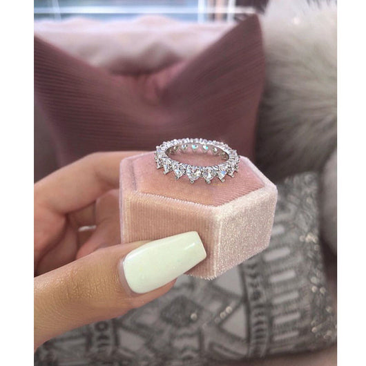 Anillo de Corazón de Durazno con Circón - Símbolo de Amor Elegante - Image 7