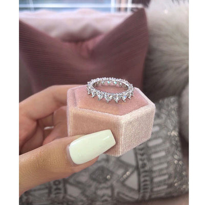 Anillo de Corazón de Durazno con Circón - Símbolo de Amor Elegante - Image 4