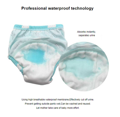 Pantalones Pañal Algodón Reutilizables Transpirables Impermeables Verano - Image 10