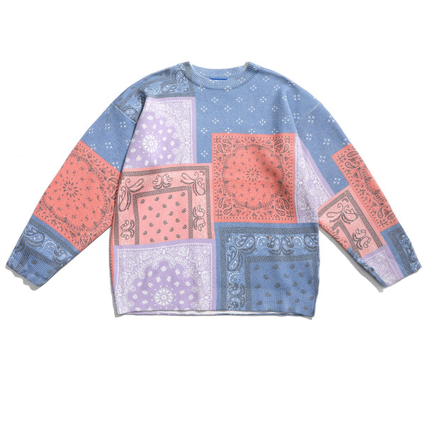 Suéter para Hombre con Diseño de Flores de Cajuil y Puntadas Artesanales
