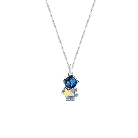 Collar de Pareja Astronauta en Plata Esterlina - Cadena para el Pecho - Image 14