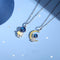 Collar de Pareja Astronauta en Plata Esterlina - Cadena para el Pecho