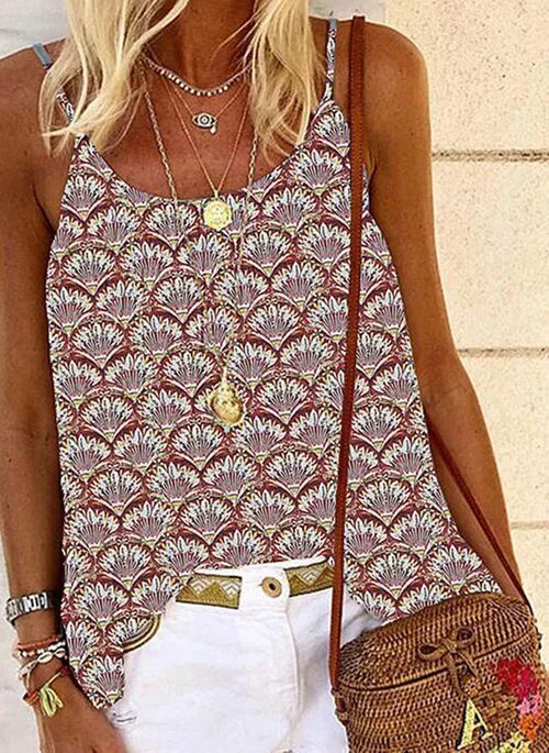 Blusa Bohemia Suelta con Estampado Floral para Verano - Image 2
