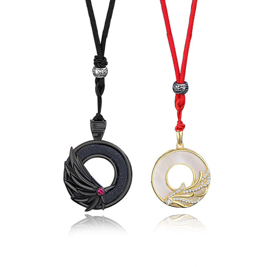 Collar de Pareja Ángel y Demonio en Plata de Ley - Cadena de Clavícula - Image 10