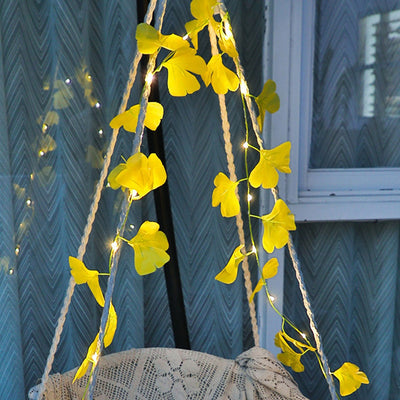 Guirnalda Luminosa Decorativa Hoja de Arce en Ratán - Image 3