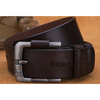 Cinturón de Cuero para Hombre Premium - Hebilla de Pasador Directo de Fábrica - Image 8