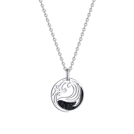Collar de Pareja Ballenas en Plata S925 - Image 2
