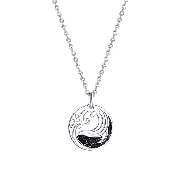 Collar de Pareja Ballenas en Plata S925 - Image 2