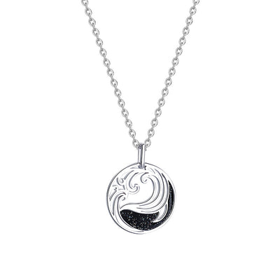 Collar de Pareja Ballenas en Plata S925 - Image 2