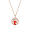 Colar Feminino de Casal com Design de Baleia Banhado a Prata S925