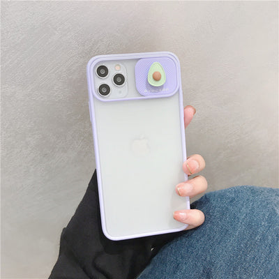 Funda Apple con Lente Deslizante y Efecto Esmerilado