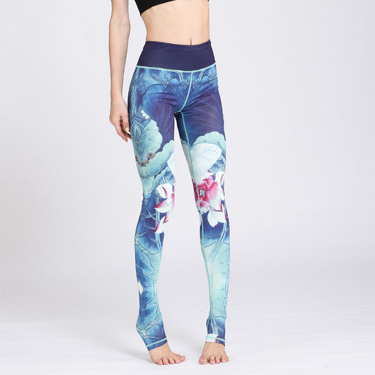 Pantalones Yoga Fitness Estampados Ajustados Europeos y Americanos - Image 7
