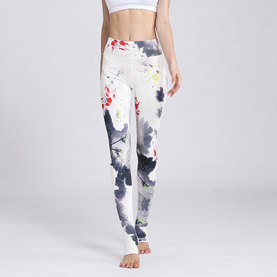 Pantalones Yoga Fitness Estampados Ajustados Europeos y Americanos - Image 8