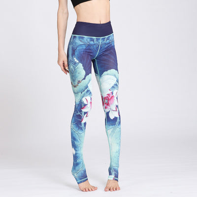 Pantalones Yoga Fitness Estampados Ajustados Europeos y Americanos - Image 5