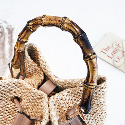 Bolso Tejido de Bambú para Mujer - Bandolera Diagonal Estilo Artesanal - Image 10