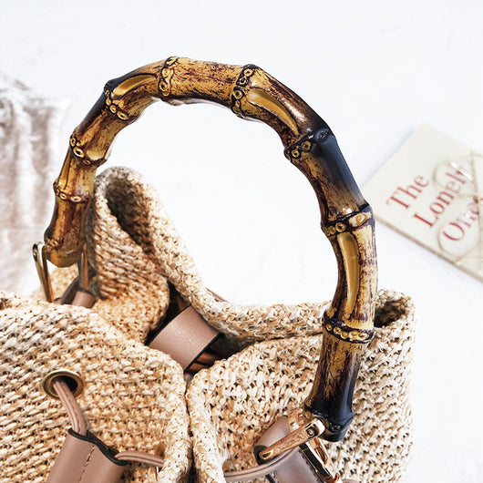Bolso Tejido de Bambú para Mujer - Bandolera Diagonal Estilo Artesanal - Image 10