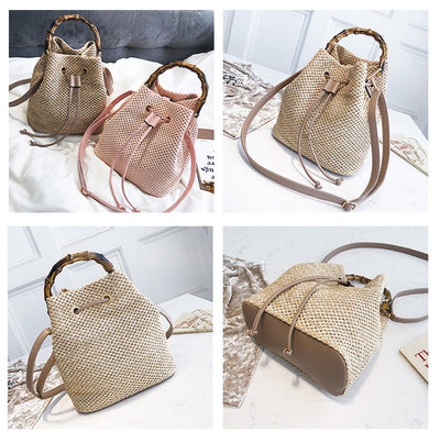 Bolso Tejido de Bambú para Mujer - Bandolera Diagonal Estilo Artesanal - Image 12