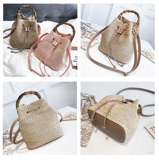 Bolso Tejido de Bambú para Mujer - Bandolera Diagonal Estilo Artesanal - Image 12