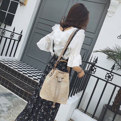 Bolso Tejido de Bambú para Mujer - Bandolera Diagonal Estilo Artesanal - Image 18