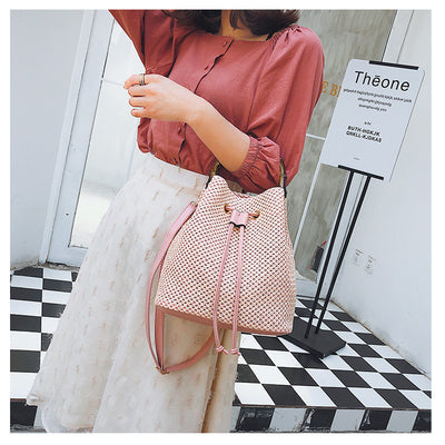 Bolso Tejido de Bambú para Mujer - Bandolera Diagonal Estilo Artesanal - Image 3