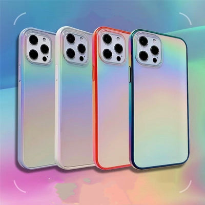 Funda Transparente Bicolor Compacta para Teléfono