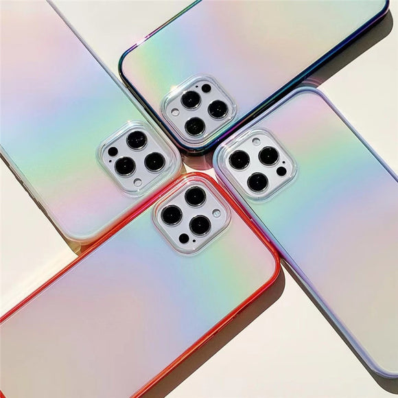Funda Transparente Bicolor Compacta para Teléfono