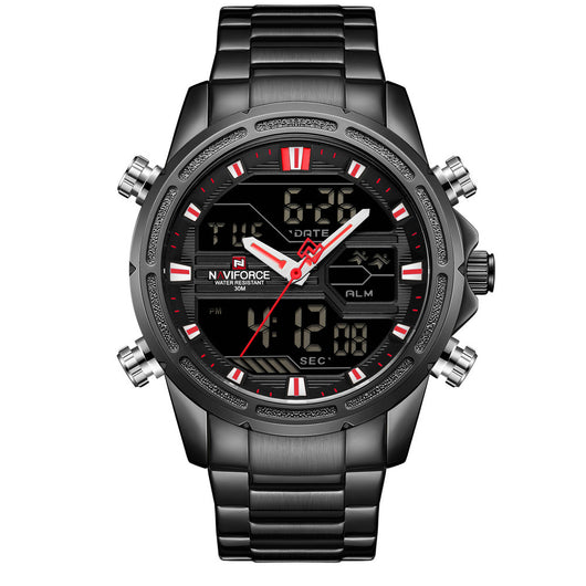 Reloj de Acero Inoxidable con Pantalla Dual y Movimiento de Cuarzo - Image 5