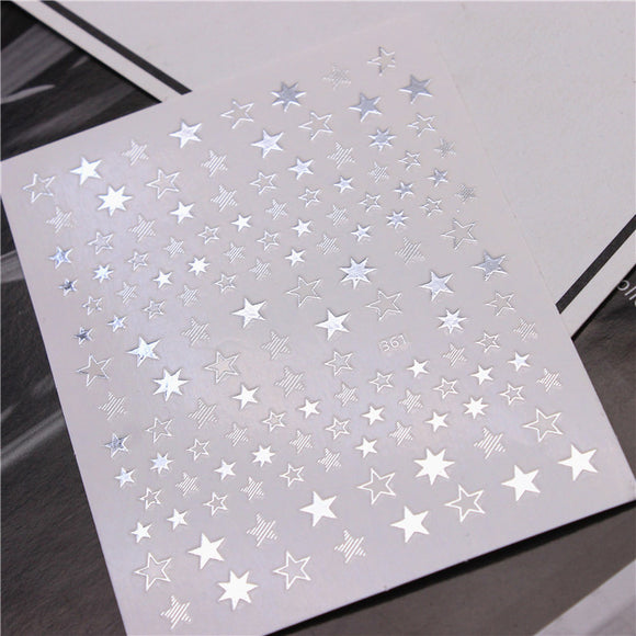 Stickers de Uñas Hueca Estrella - Diseño Moderno y Elegante