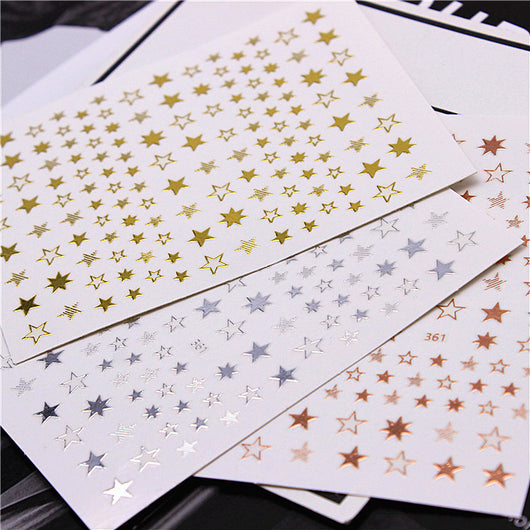 Stickers de Uñas Hueca Estrella - Diseño Moderno y Elegante - Image 4