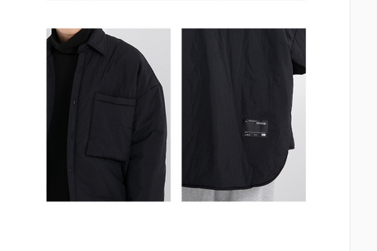 Chaqueta Acolchada Casual Estilo Camisero de Algodón Japonés - Image 10