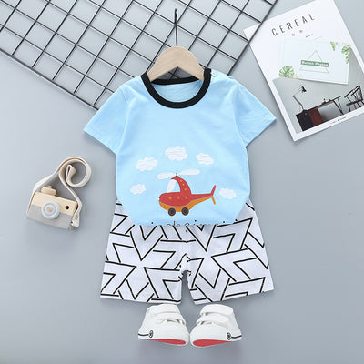 Conjunto Infantil de Manga Corta con Diseño Animado - Image 13