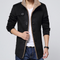 Abrigo Slim-Fit Premium de Lana de Cordero con Forro Velvet - Cortavientos Coreano para Hombre