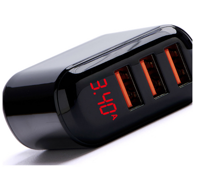 Cargador USB Triple Puerto con Pantalla LED - Carga Rápida 3.4A - Image 9