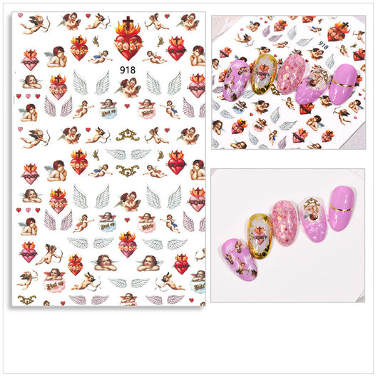 Pegatinas de Arte de Uñas Ángel Cupido Madonna - Diseño Japonés Elegante - Image 12