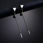 Pendientes Geométricos con Borla y Triángulo - Image 7