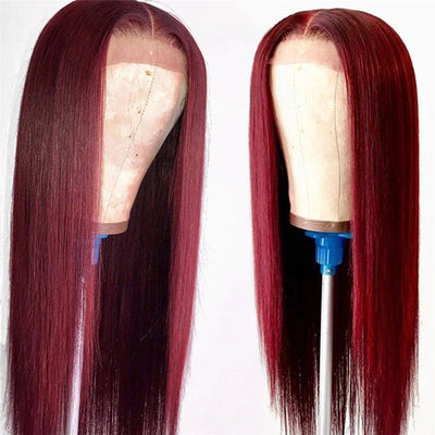 Peluca Sintética Cabello Liso Raya al Medio - Fibra Resistente al Calor - Image 5