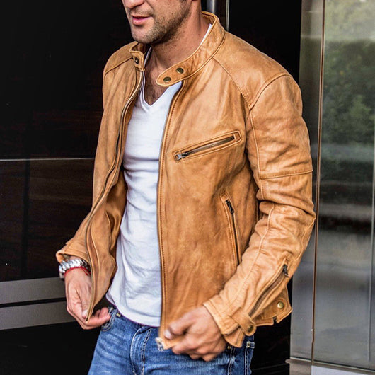 Chaqueta de Cuero para Motociclista Estilo Punk - Image 4