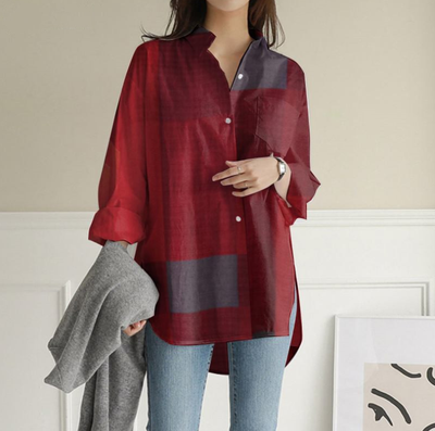 Camisa Casual Suelta de Manga Larga para Otoño - Image 5
