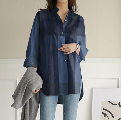 Camisa Casual Suelta de Manga Larga para Otoño - Image 4