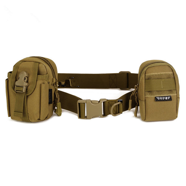 Cinturón Táctico Militar Ajustable con Bolsas Modulares